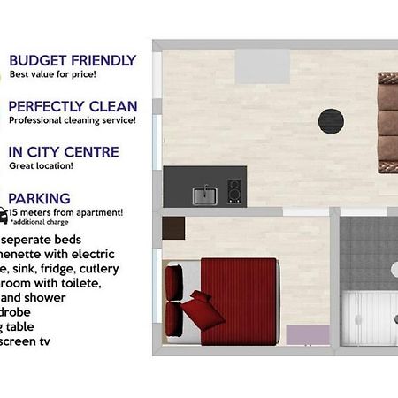 Budget Apartment Lelo Centar 5 Osijek Exterior foto